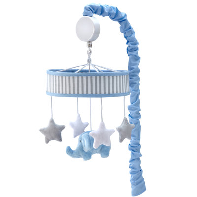 Elefant Blau Musical Crib Mobile
