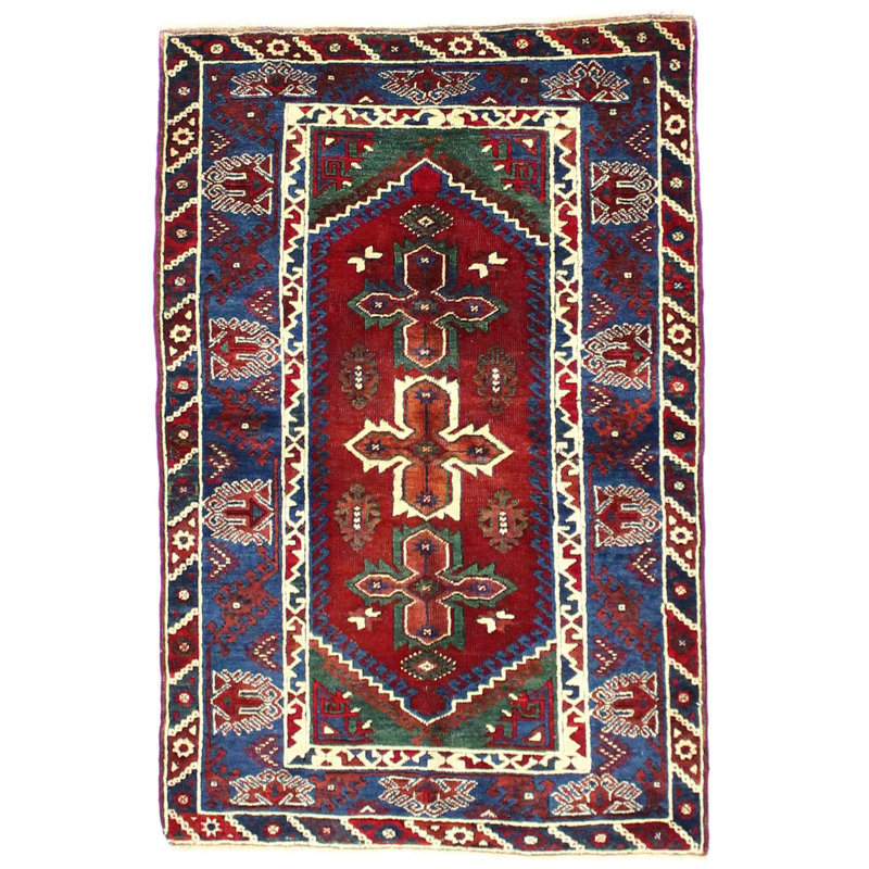 Tapis rétro rétro Battith Anatolian