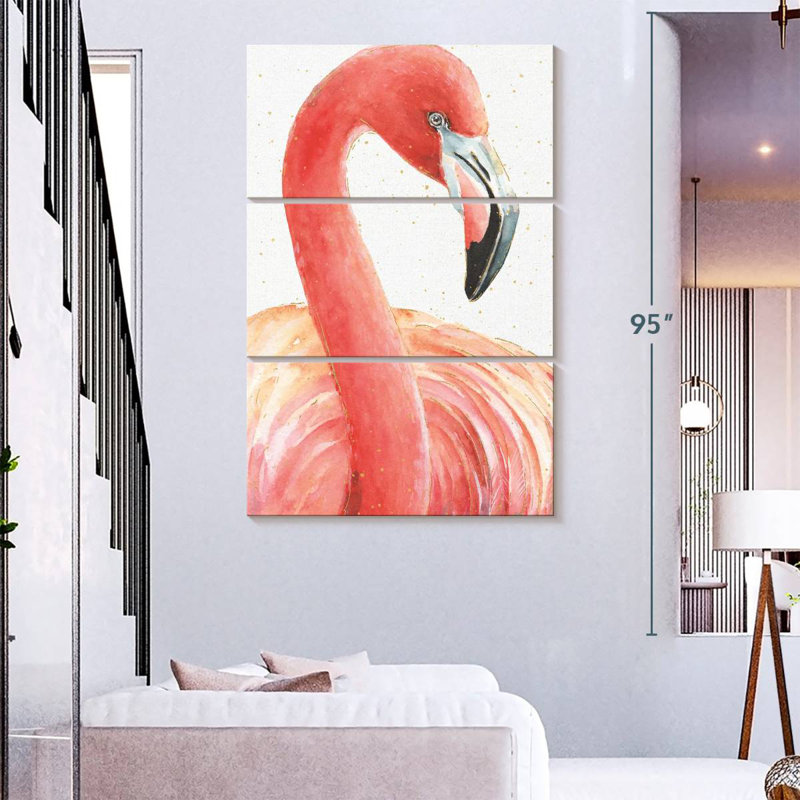 Brampt Gracefully Pink II, 74" H x 48" W