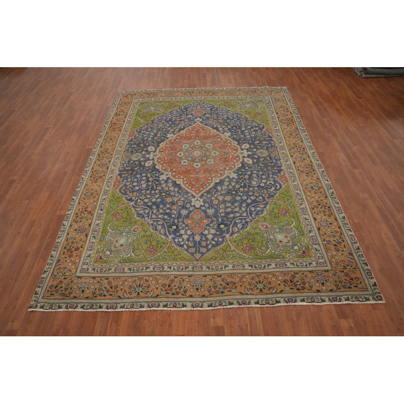 Tapis traditionnel bleu 8 x 11