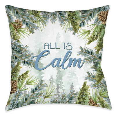 Woodland Christmas Reversible Throw Pillow