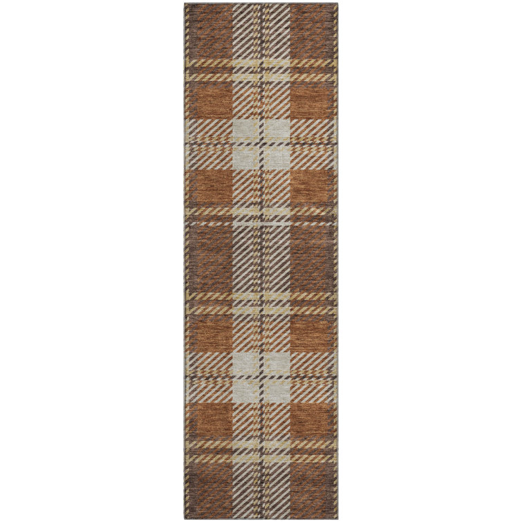 Premium Machine Washable Prisco Chocolate Rug