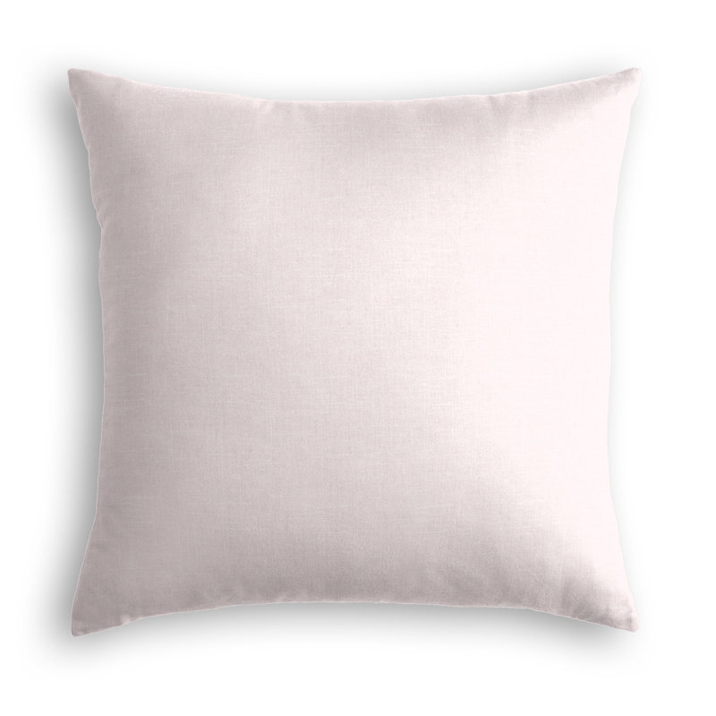Housse de coussin carrée, 26 po x 26 po, Rose clair, Duvet