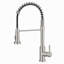 Robinet de cuisine avec douchette extractible en acier inoxydable nickel brossé-125772385