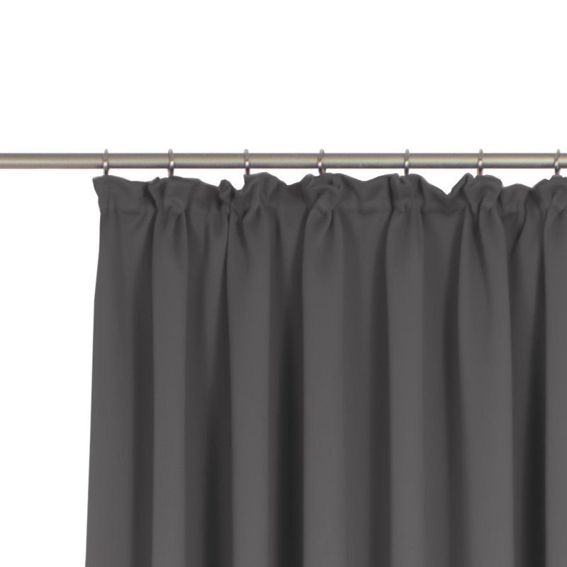 Marybel Room Darkening Single Curtain Panel, 130cm wide x 325cm high, Grey/Brown/Blue