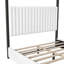 Lit plateforme tapissier à baldaquin avec cadre en métal pour une chambre à coucher romantique-1142602402-1142602400