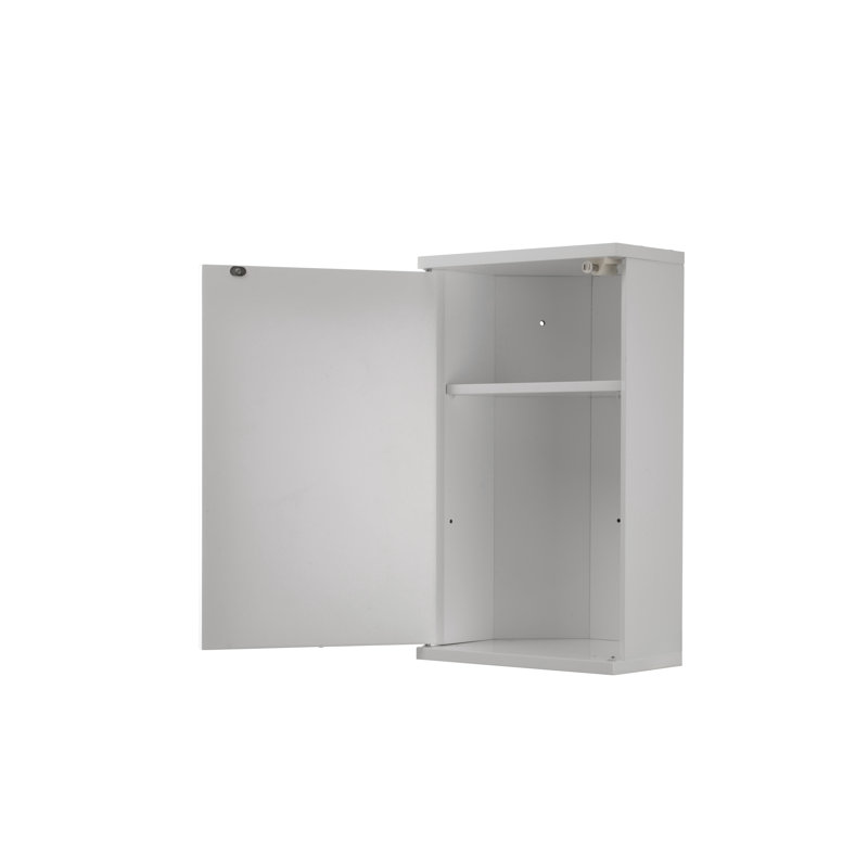 Simplicity 299.97mm W 500.13mm H Corner Framed Medicine Cabinet Mirror 1 Adjustable