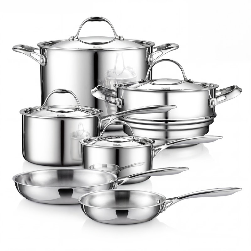 10 - Piece Stainless Steel Cookware Set