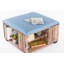 Krugerville 82cm Wide Square Tartan Ottoman with Storage