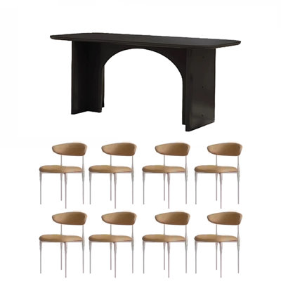 style dining table and chair combination