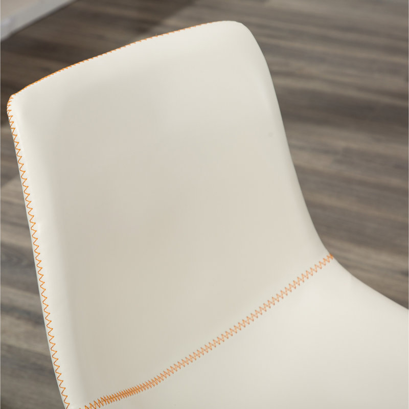 Chaises de salle à manger Pu, Blanc