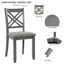 Ensemble de salle à manger de cuisine 6 pièces, table de salle à manger rectangulaire en bois avec 4 chaises rembourrées et un banc, ensemble de table de salle à manger