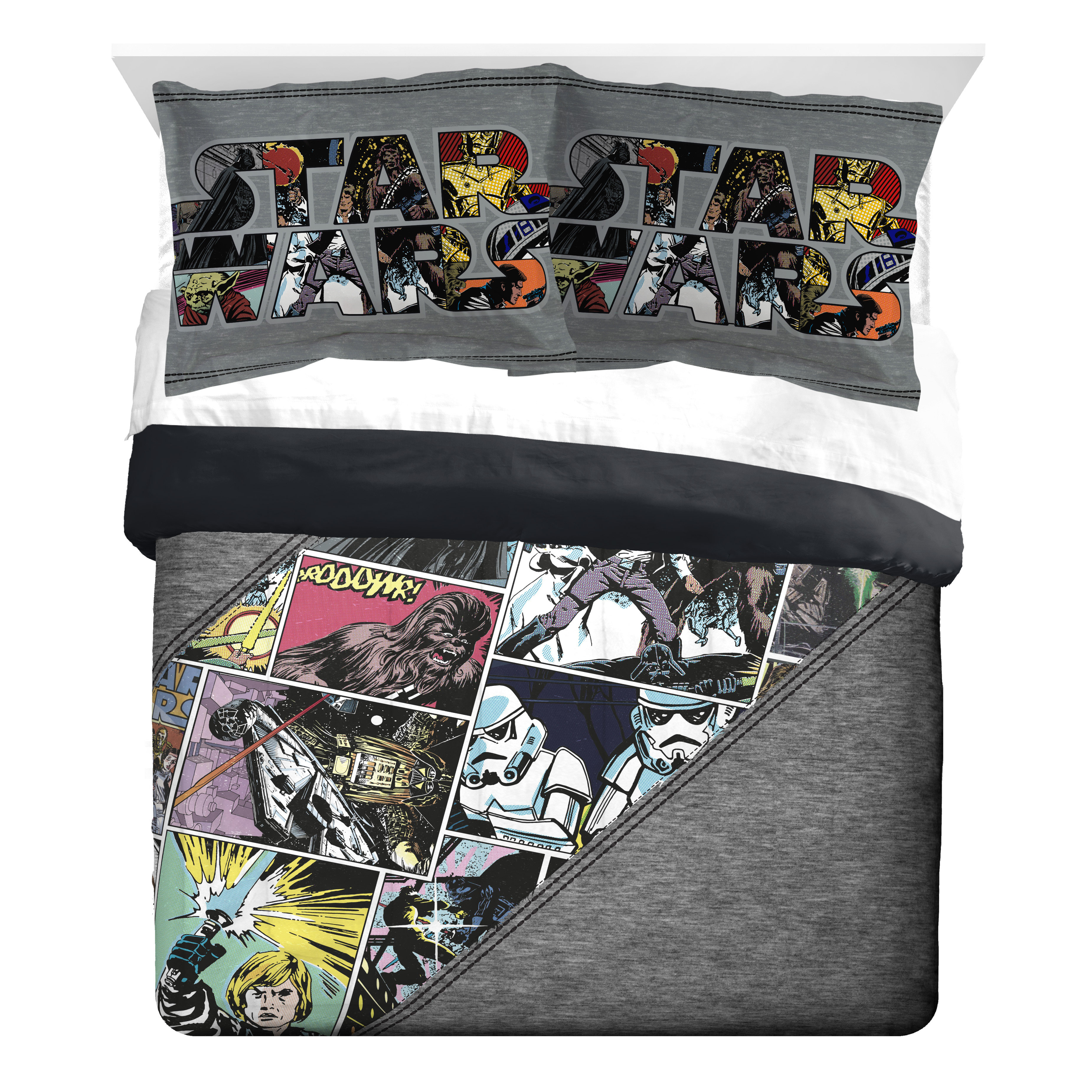 Star Wars Comic Reversible 3 Piece Comforter Set Wayfair