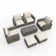 6 - Person Patio Conversation Sets with Cushions
