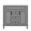 Meuble-lavabo autoportant 36 po avec 2 portes et tiroirs à fermeture en douceur-971191622-971191620