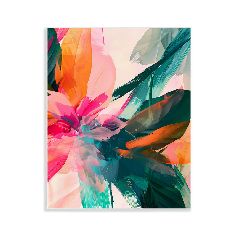  Streaked Opaque Abstract Wall Plaque Art by Walker Noble