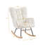 Fauteuil berçant et oscillant rembourré avec tissu-2049150132