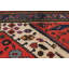 Tapis oriental rétro vintage fait à la main 3 pi 4 po x 4 pi 8 po Tribal Design