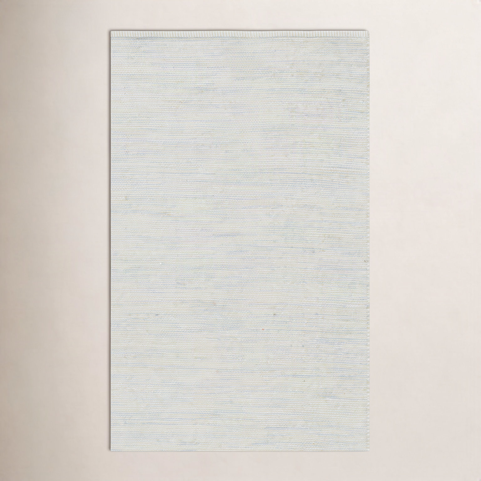 Dallis Green Ivory Handmade Cotton Rug, Rectangle 2' x 3'