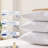 Standard Size White Extra Firm Support Pillow, Bed Pillow For Side And Back Sleepers-1811248197