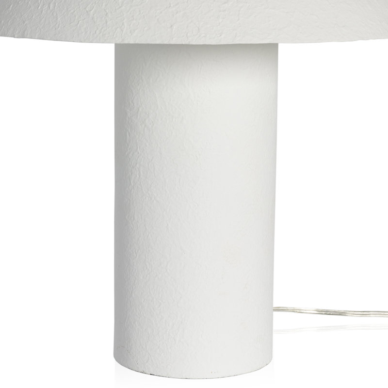 Santorini Table Lamp, Matte White Plaster