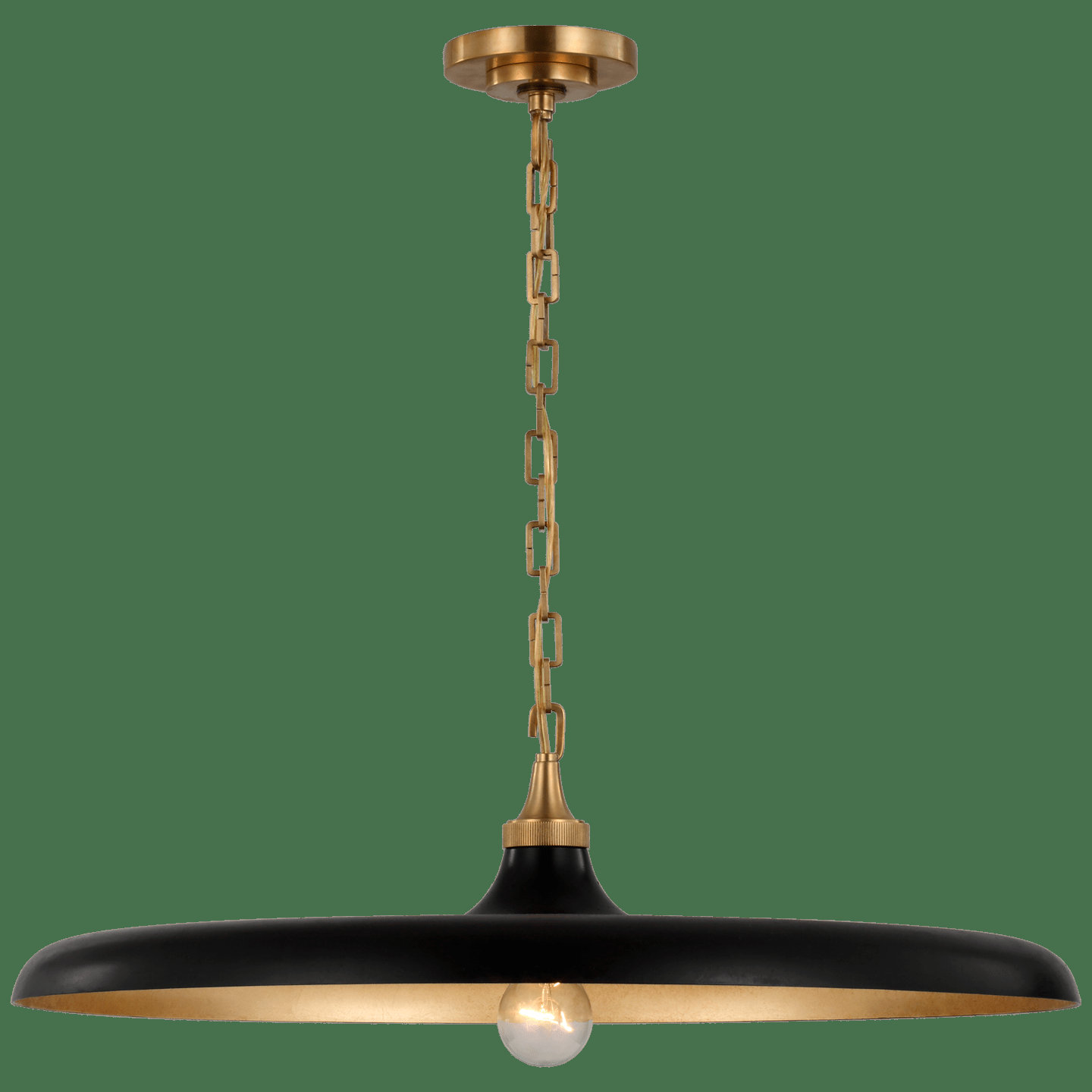Visual Comfort Piatto 1-Light Pendant | Elegant Lighting