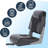 Set of 2 Folding Low Back Boat Seats, Thick Padded Weatherproof PVC Captain Chairs, Universal 5x5 Inch Bolt Design for Guardian, Speed Boats, Bass Track, Black+Gray-542071718