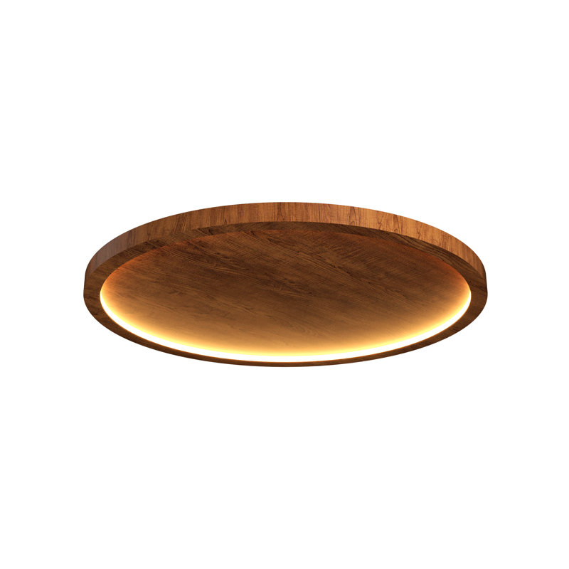 Naiá 1 - Light Flush Mount, 2.54" H x 21.26" W x 21.26" D, Imbuia