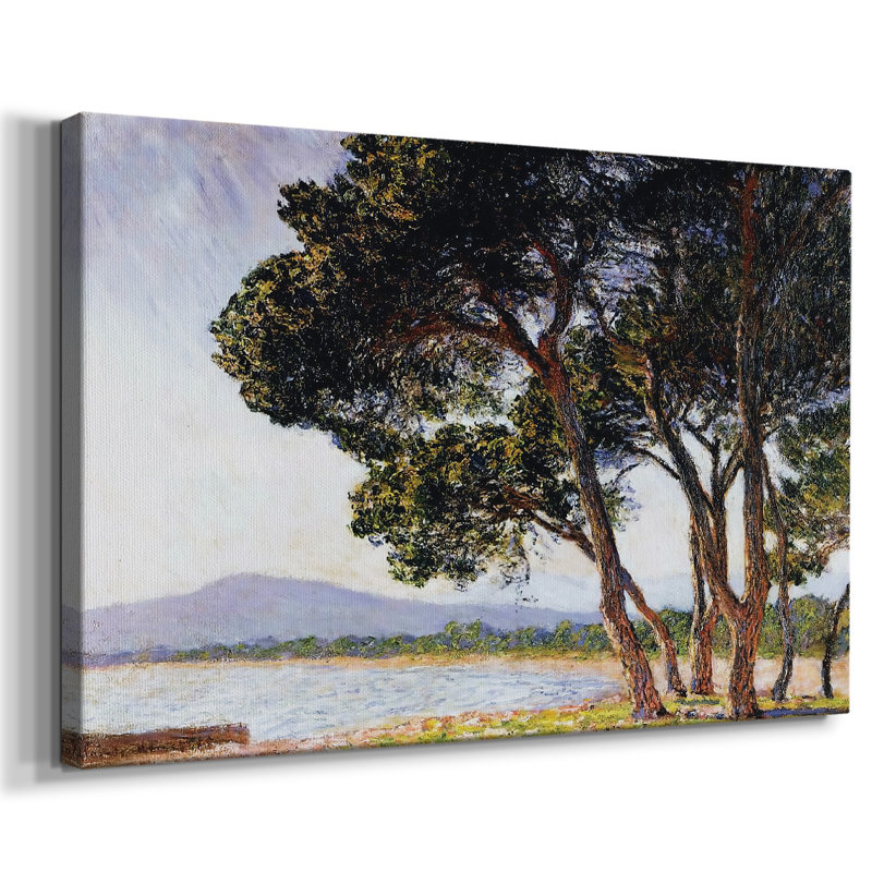 «Beach in Juan», toile tendue avec châssis, H 18 po x l 27 po