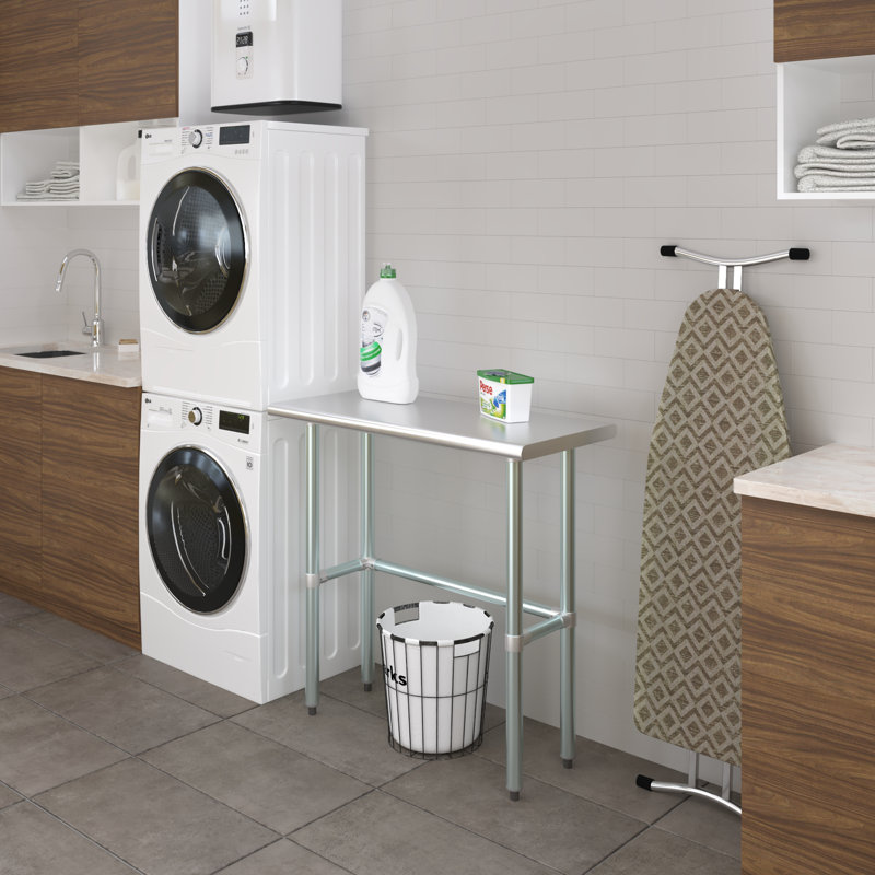 Table de travail en acier inoxydable 16 po x 36 po 
