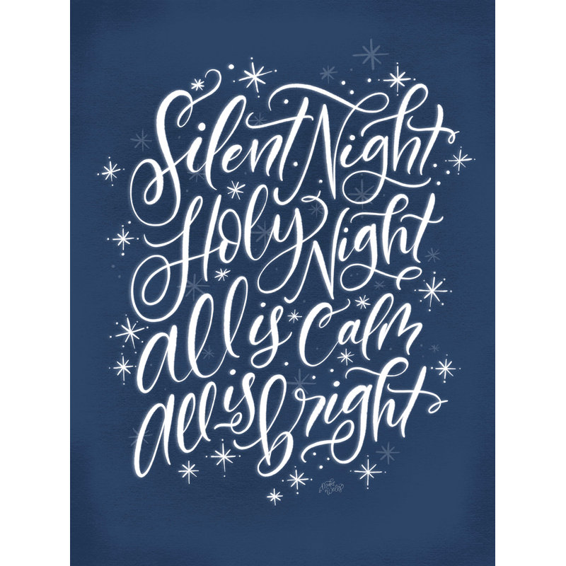 " Silent Night " by MakeWells, 16" H x 12" W