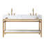 Meuble-lavabo double 60 po avec plateau en pierre d'ingénierie Wilde-1122036336-1121990179