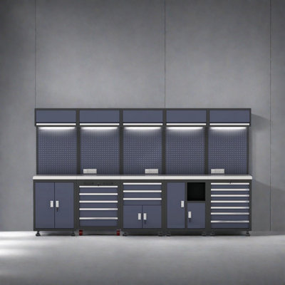Workshop garage complete storage system set
