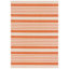Tapis intérieur / extérieur rayé terre cuite / beige Arneshia-1336575362