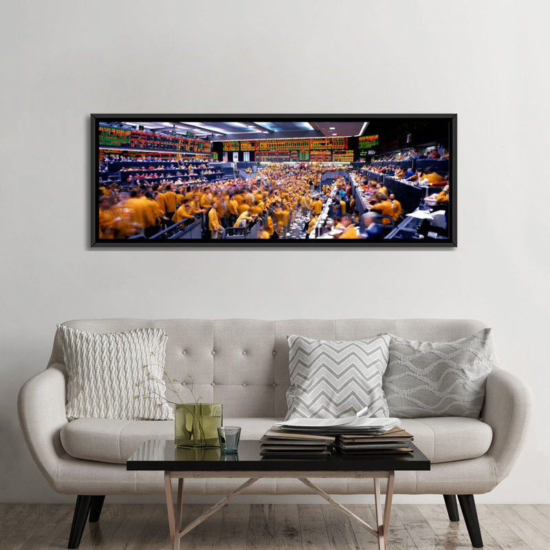 Mercantile Trading Trading, Chicago, Illinois - reproduction d'art textuel sur toile, H 12 po x l 36 po x P 1,5 po