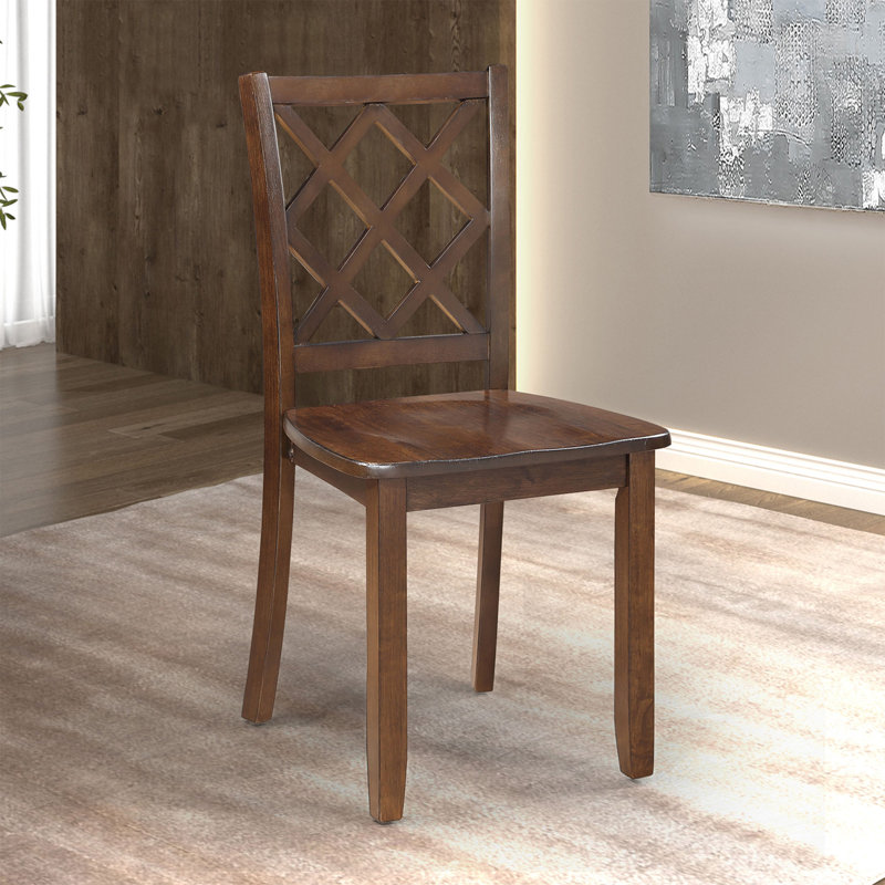 5-piece Rectangle Solid Wood Top Dining Room Set Seats 4, Brown