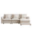 Theo 102.2-Inch L-Shaped Sectional Sofa with Ottoman-110571046