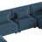 Maelina 8 - Piece Upholstered Navy Corduroy Modular Sectional Sofa with Pillow Back and Removable Ottoman-1017510486
