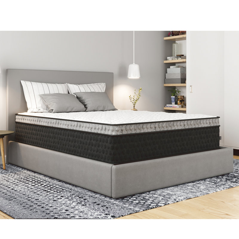 Matelas blanc en cuivre blanc 14 po, Lit simple