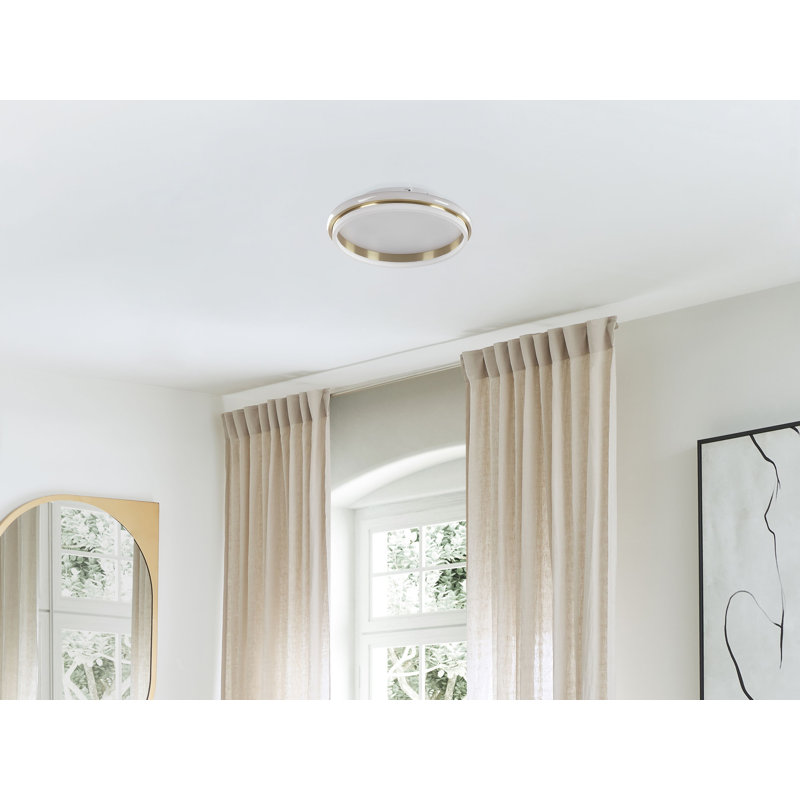 Rackers LED Flush Mount, 7cm H x 42cm W x 42cm D