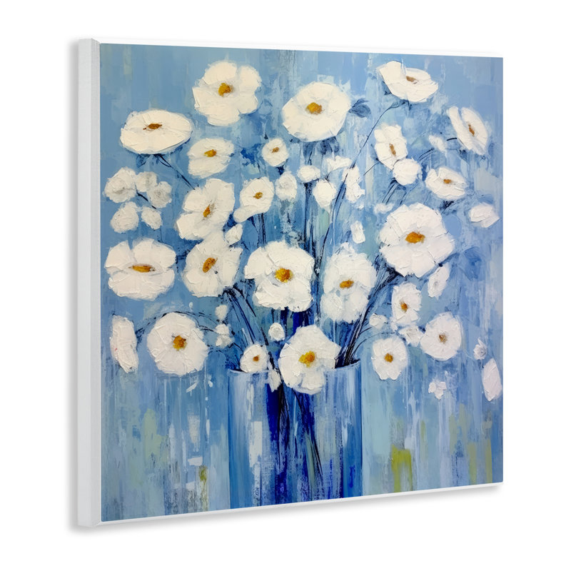 "Bold Blooms on Blue", art mural par Irena Orlov