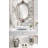 Matt Metal Oval Mirror