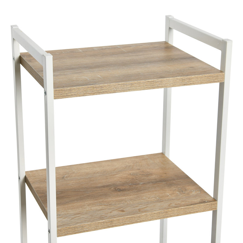 5 Shelf Tower , Coastal Oak, 5 shelves, 59" H x 17.75" W x 13.75" D