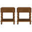 Ensemble de chambre à coucher en bois massif 3 pièces Eloise Busey-316560164-316560165