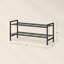 Range-chaussures en métal 9 paires, range-chaussures autoportant pour les petits espaces de garage de placard d'entrée, tablette de rangement en acier-2134478089-2134478084