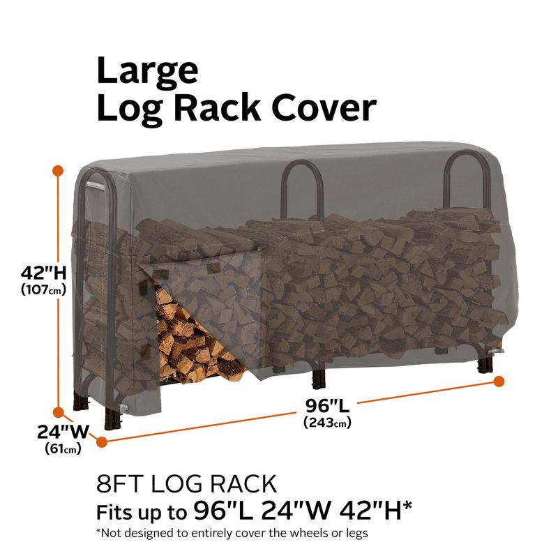 Jaylon Log Rack Cover - Fits up to 96''