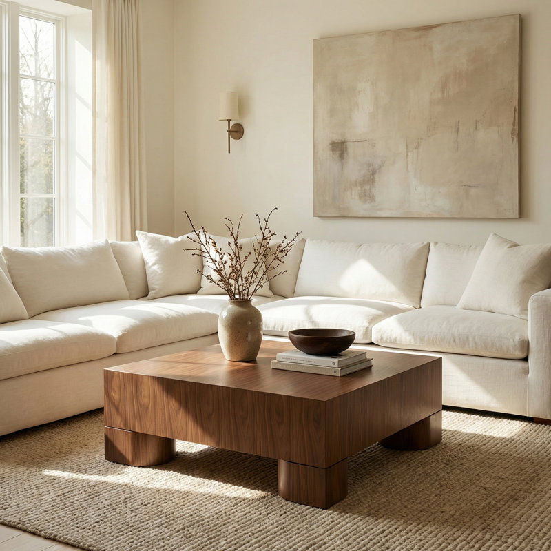 Eka Solid Wood Coffee Table