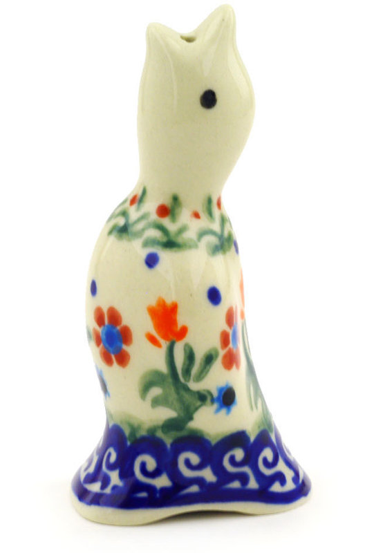 Spring Flowers Polish Pottery Pie Bird