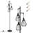 Majewski 3-Lights 65.5" Tree Floor Lamp with bulbs-280171856