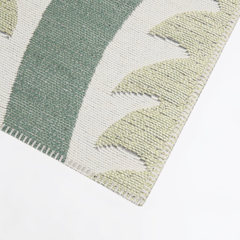 Tapis sarcelle / lime moderne Asencio, 7'10" x 10'